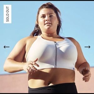 Adidas sports bra size 44DD white NWT